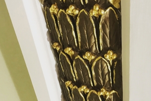 Gold leaf detail